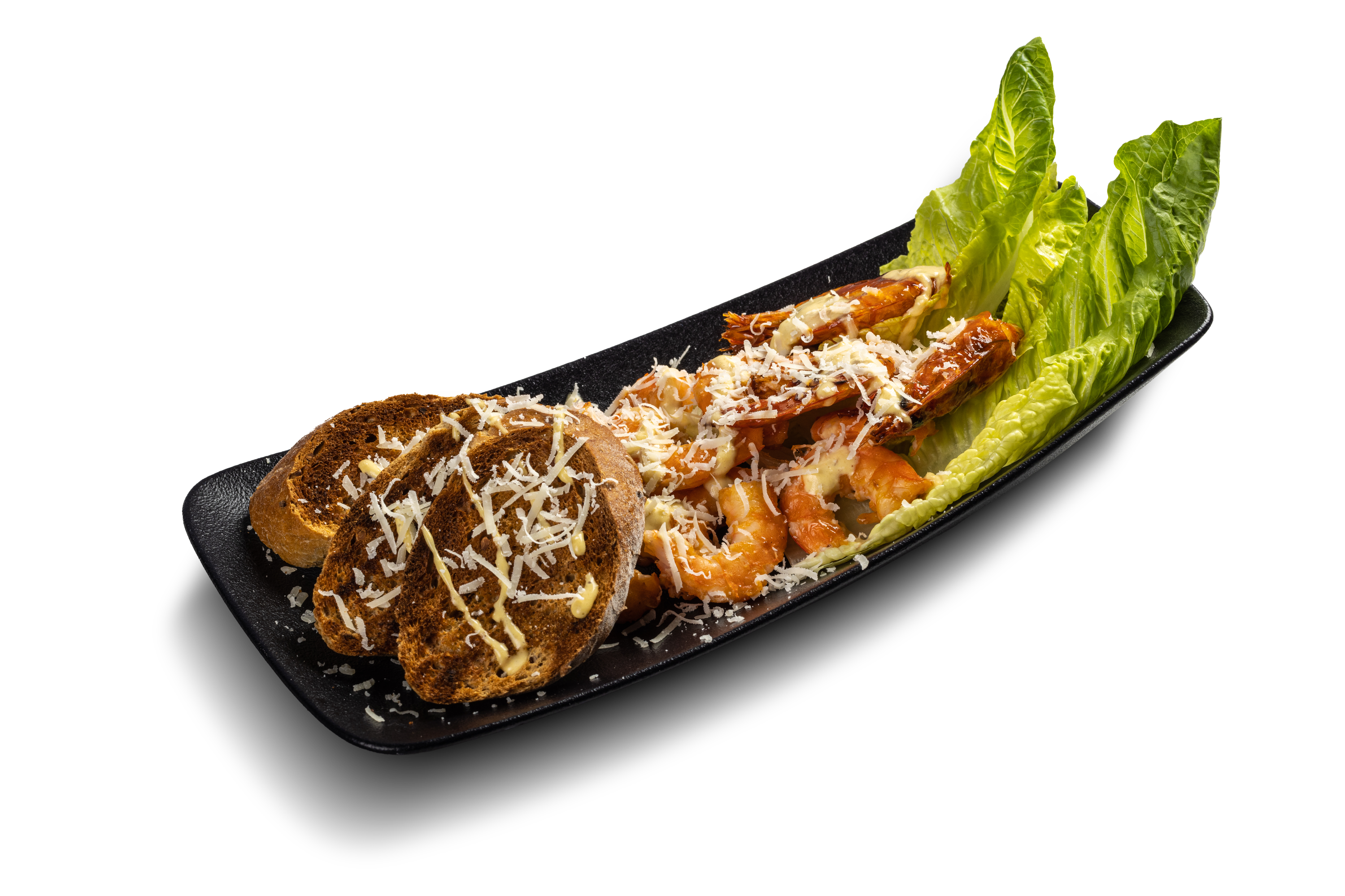 Salată Caesar cu creveti la grătar